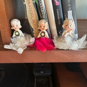 Holt Howard Charming Holiday Angel Figurines with Feathers price for all 3